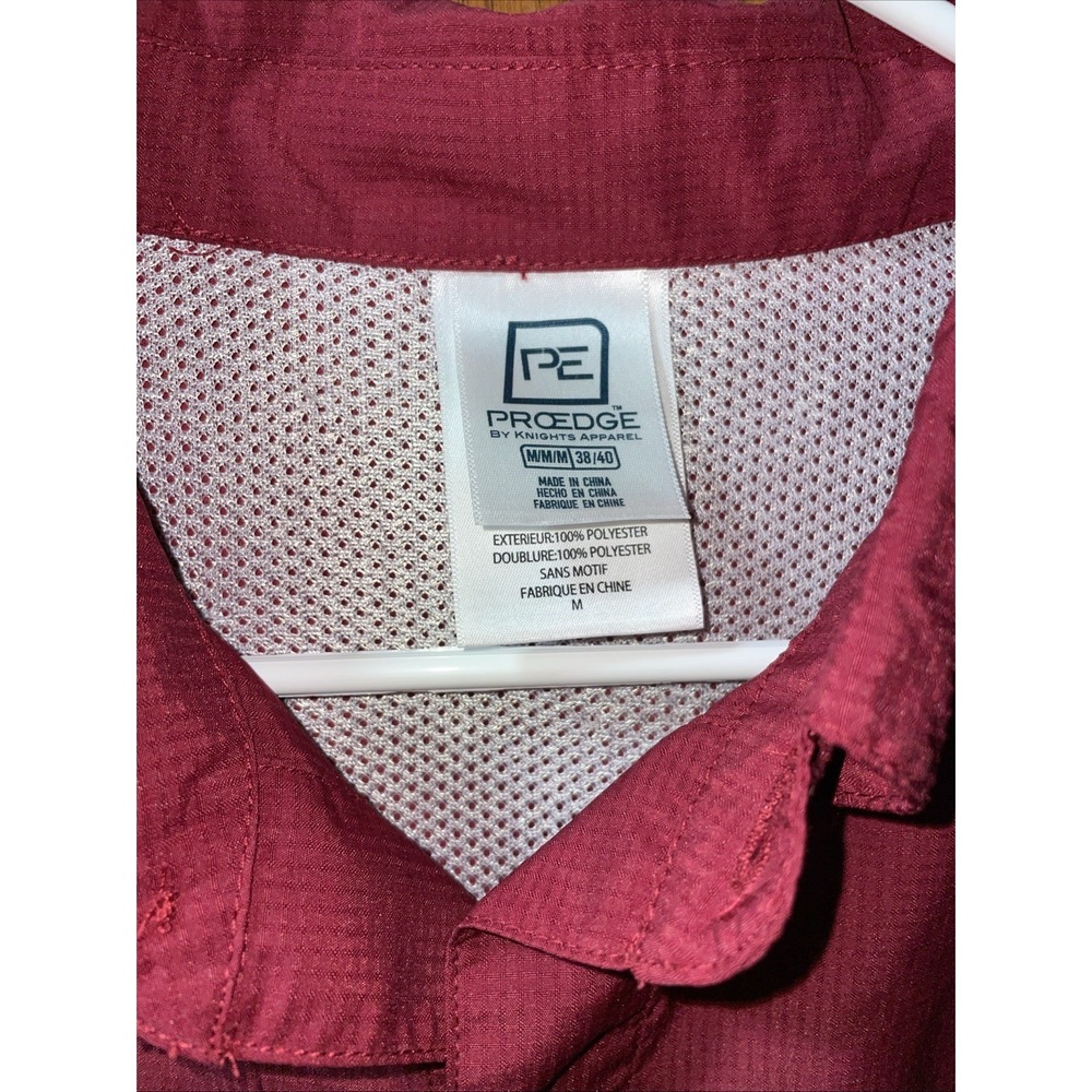 Razorbacks Pro Edge Vented Shirt Med Pockets Embroidered - Picture 3 of 7